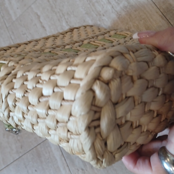 Brighton Vintage Woven Lime Green Shoulder Bag - Picture 8 of 11